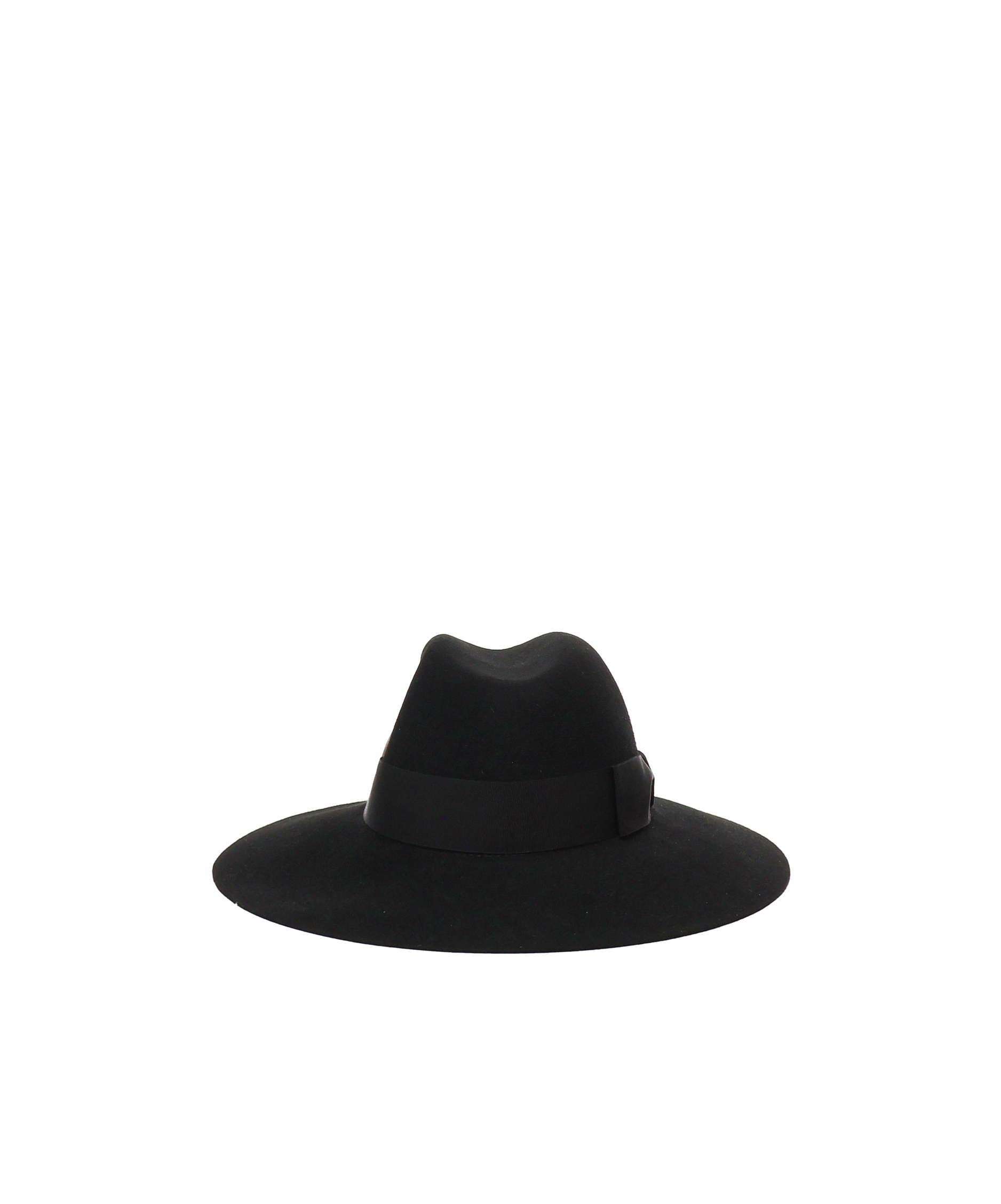 Borsalino Wide Brim Hat In Black