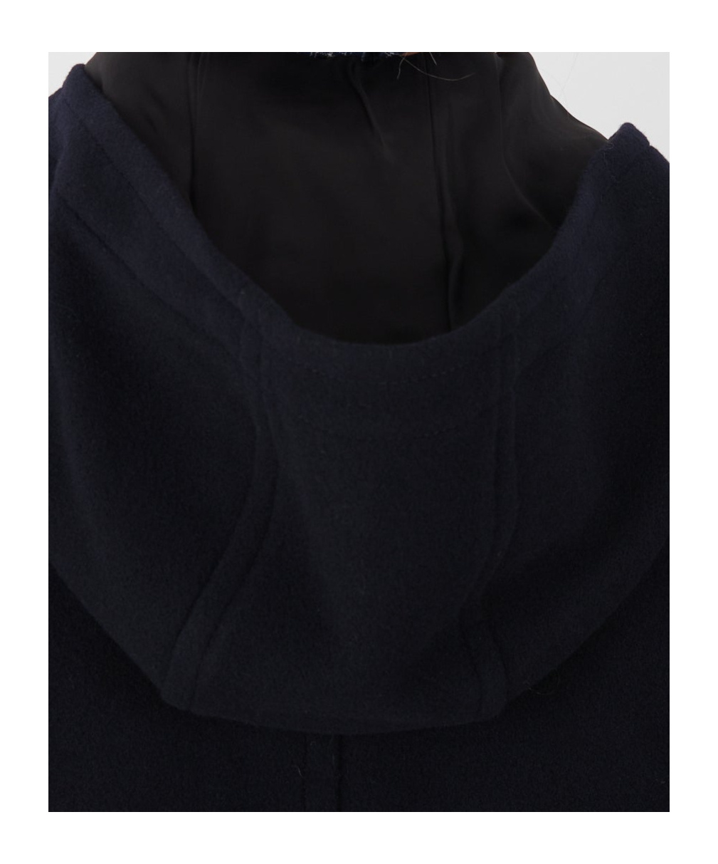 Comme Des Garçons Long-sleeved Coat In Black