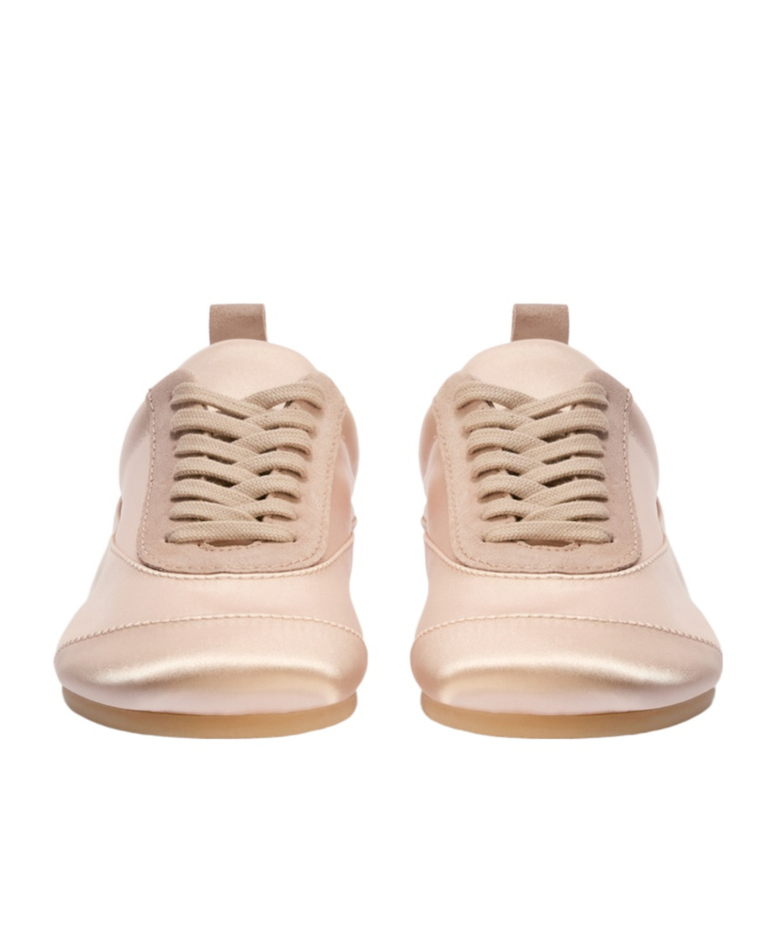 Jil Sander Lace-up Front Sneakers In Pink