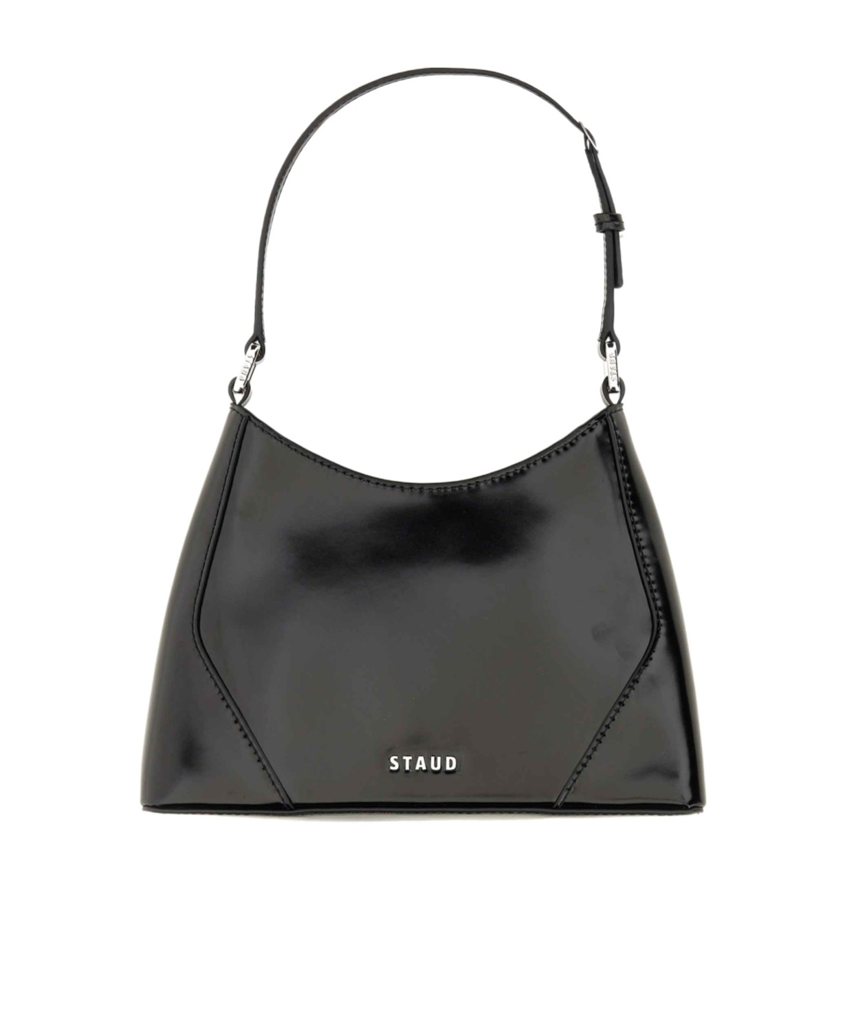 Shop Staud Linda Shoulder Bag In Black