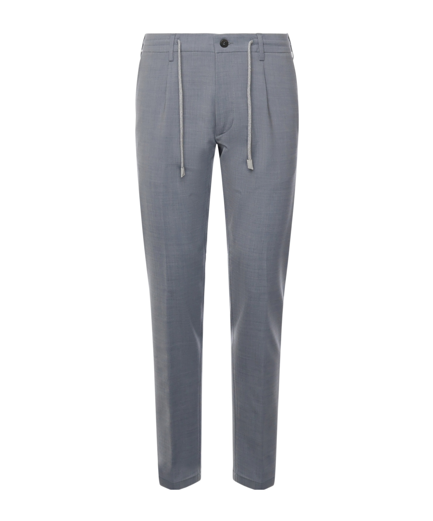 Eleventy Drawstring Waist Casual Pants In Gray