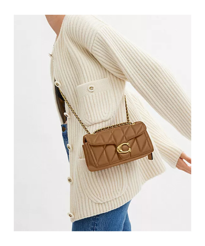 Coach Tabby Shoulder Bag 26 With Pillow Quilting In Brown