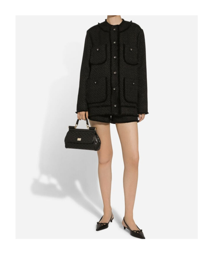 Dolce & Gabbana Rachel Multipocket Tech Jacket In Black