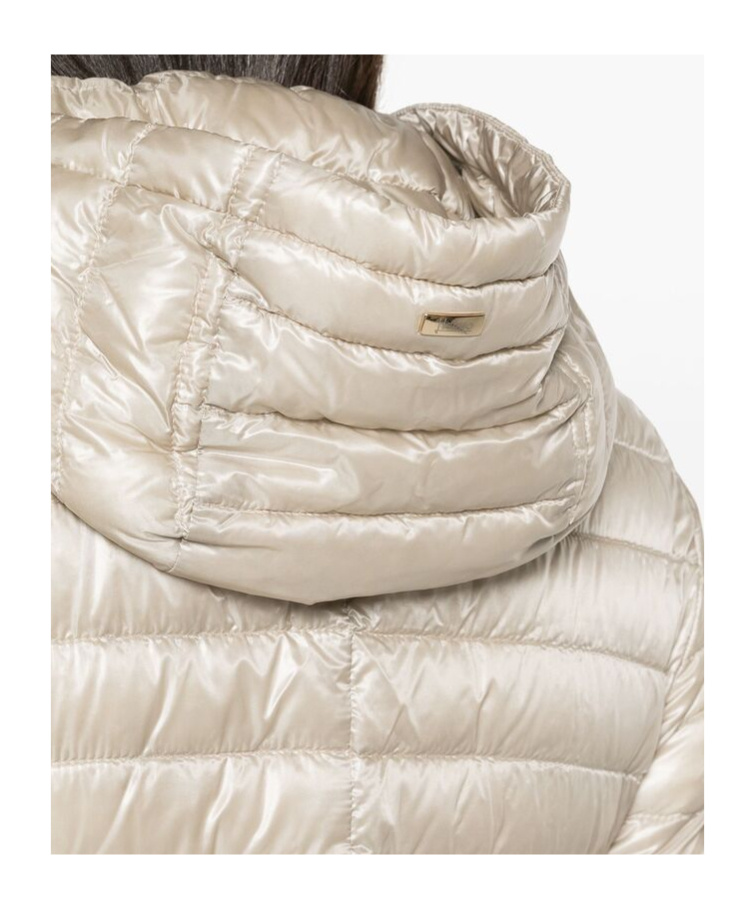 Herno Angela Quilted Puffer Jacket In Neutral