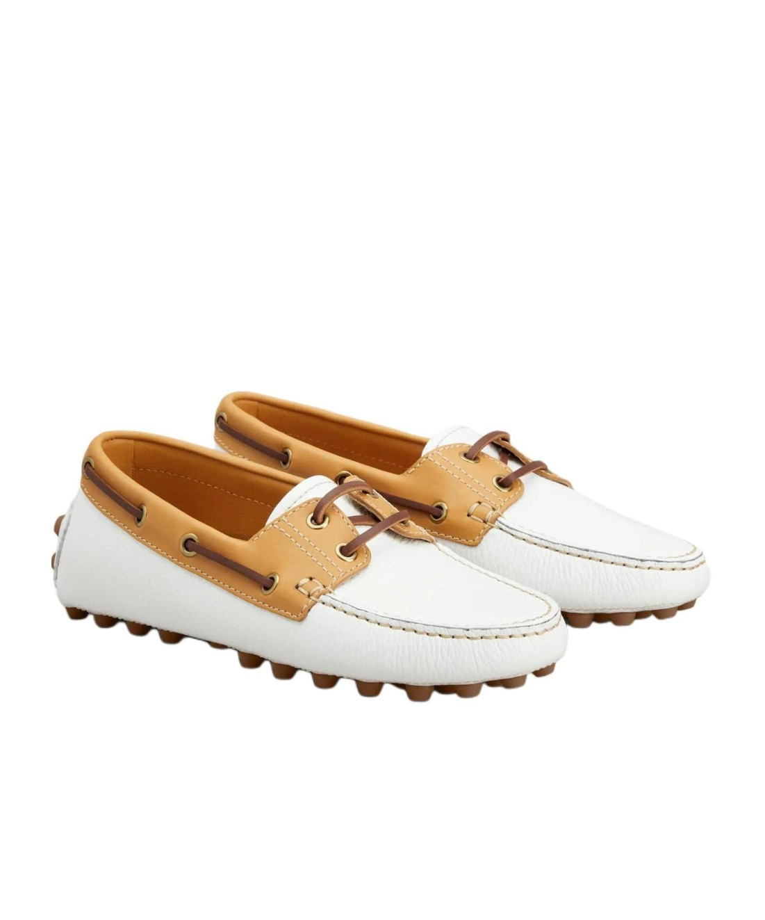 Tod's Woman Loafers White Size 8 Leather In White