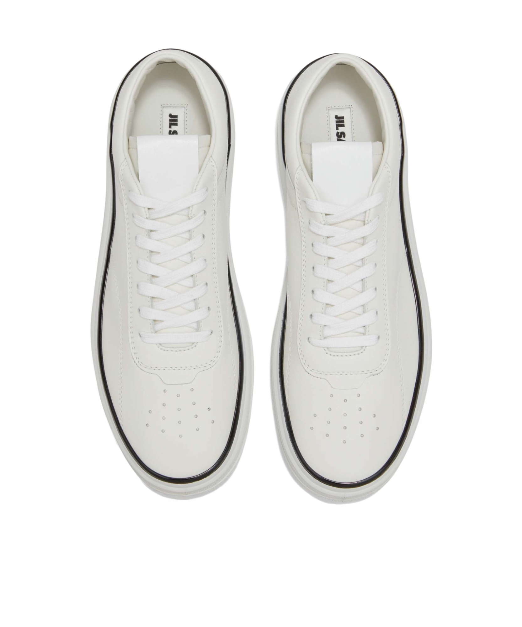 Jil Sander Leather Sneakers For Everyday In White