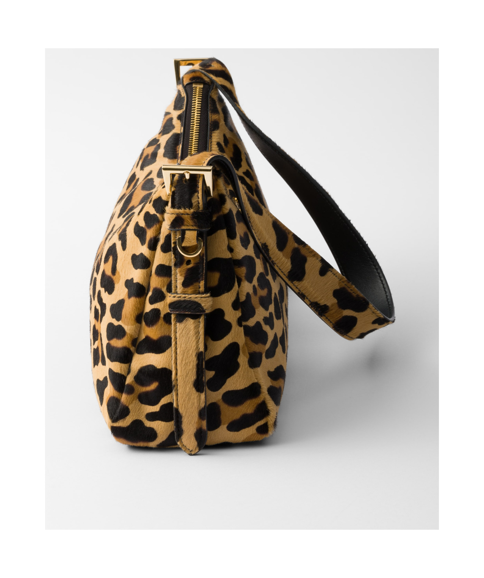 Prada Aimèe Medium Printed Leather Shoulder Bag In Honey