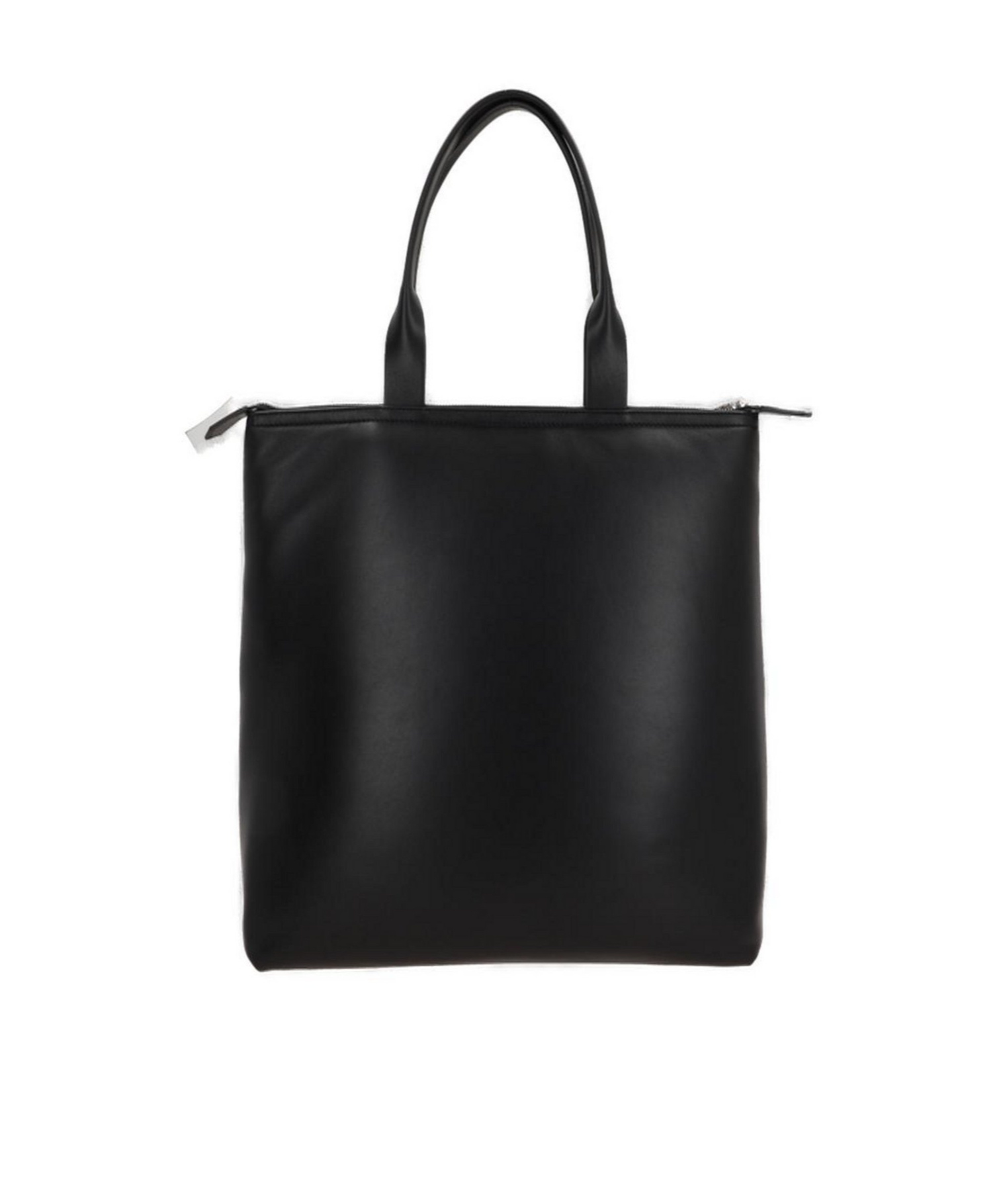 Dolce & Gabbana Logo Printed Zipped Tote Bag In Black