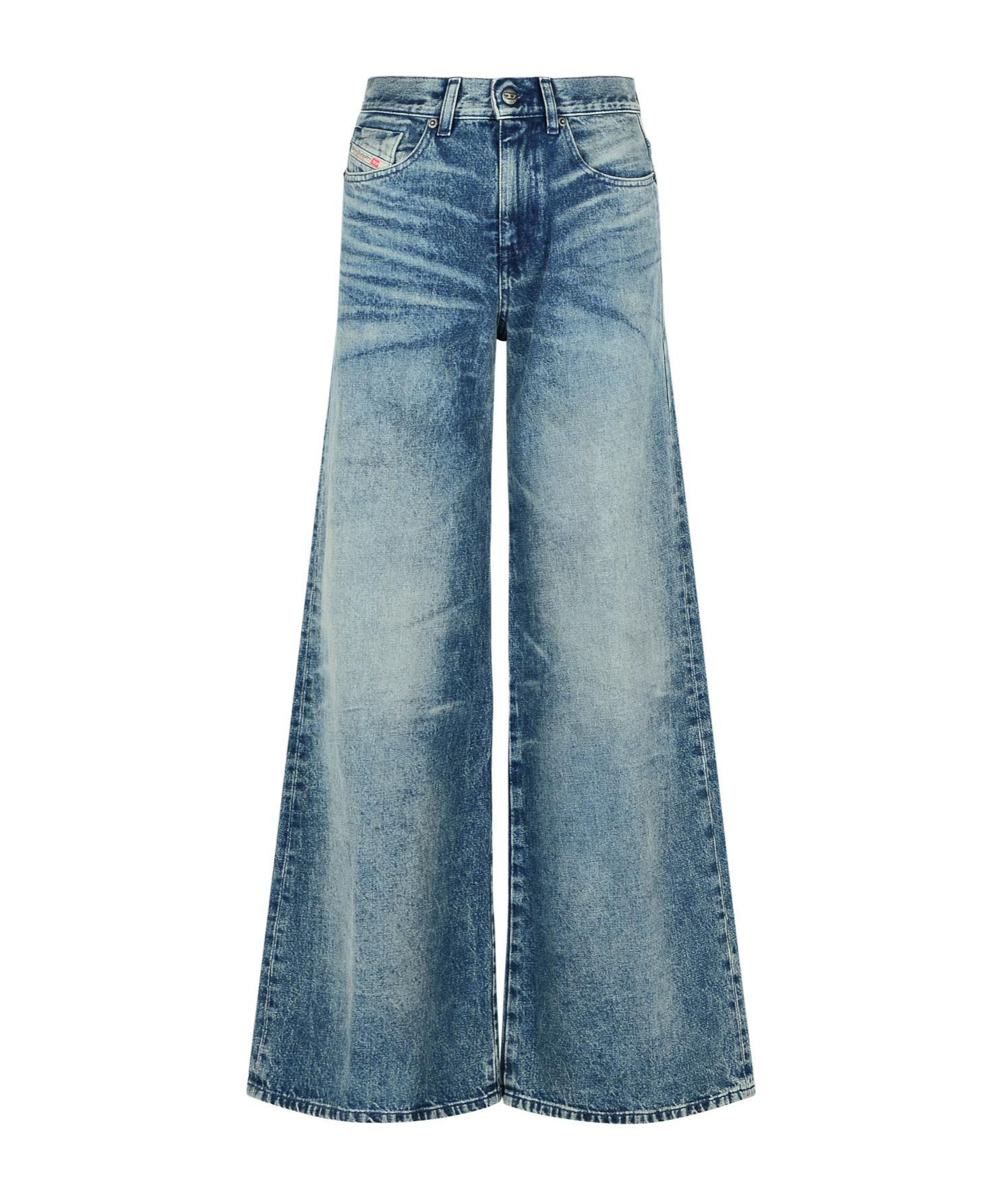 Diesel 1978 D-akemi-fsh Denim Trousers In Blue
