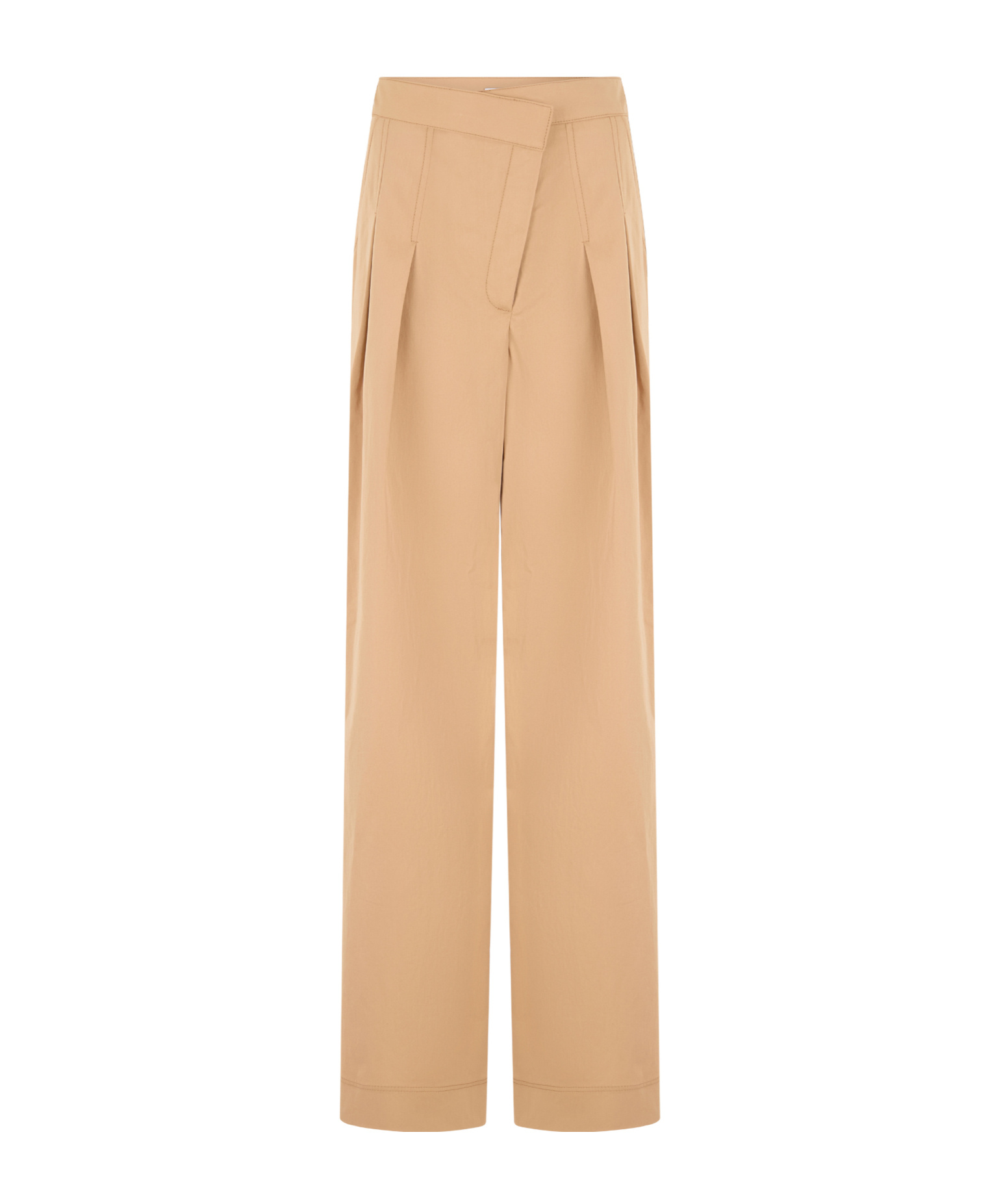 Veronica Beard Heron Pleated Wide Leg Pants In Brown