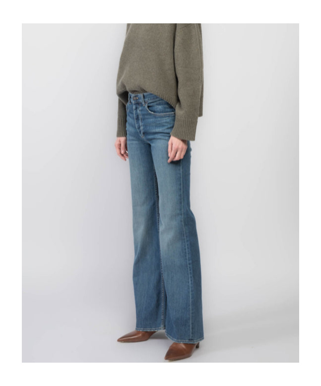 Nili Lotan Belt-loop Jeans In Blue