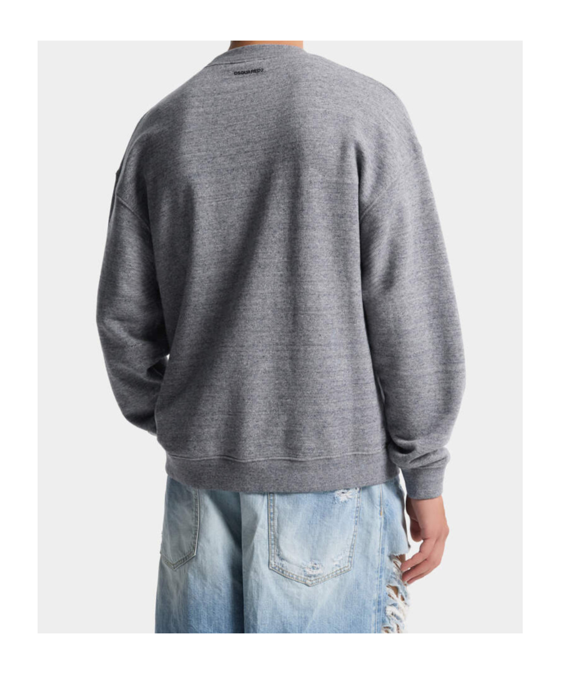 Dsquared2 Lettering-patch Sweatshirt In Gray