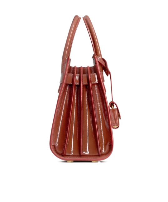 Saint Laurent Double Handle Shoulder Bag In Brown