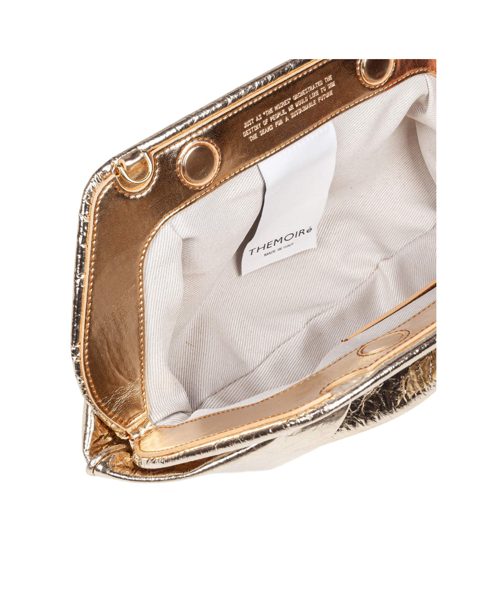 Themoirè Emera Gold Pineapple Bag In Nude