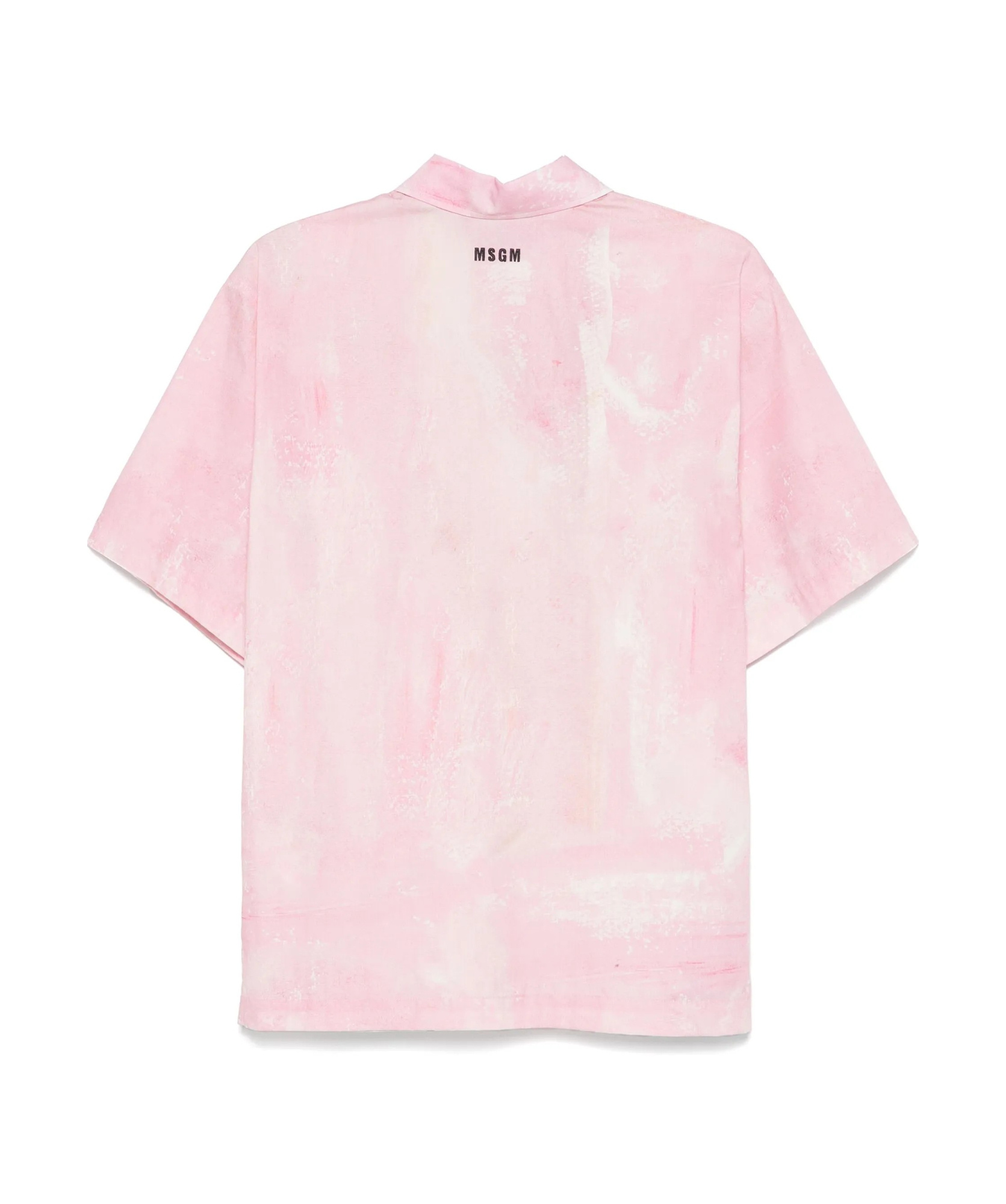 Msgm X Luke Edward Hall Illustration Style-print Shirt In Light Pink