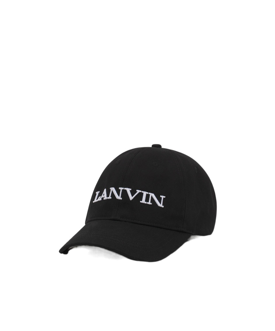 Lanvin Logo Baseball Cap In Black
