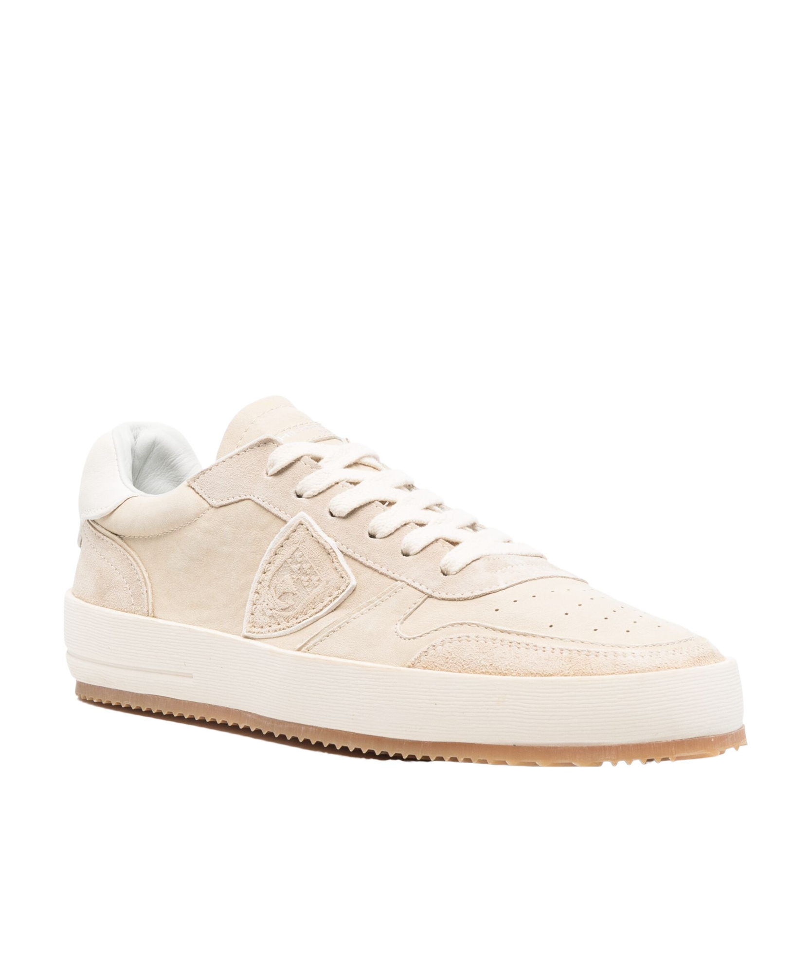Philippe Model Round Head Low-cut Casual Shoes In White