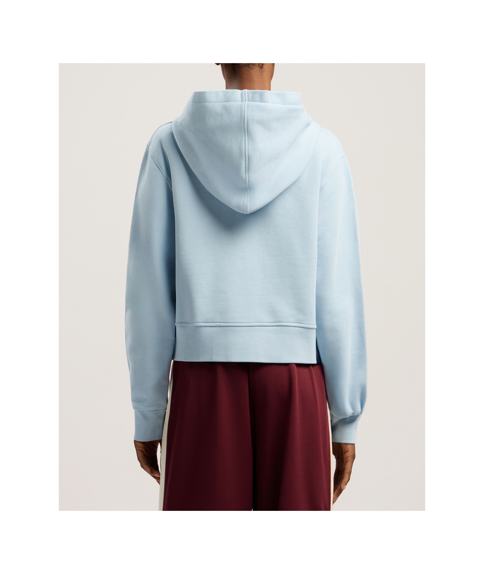 Palm Angels Teddy Bear Motif Hoodie In Blue