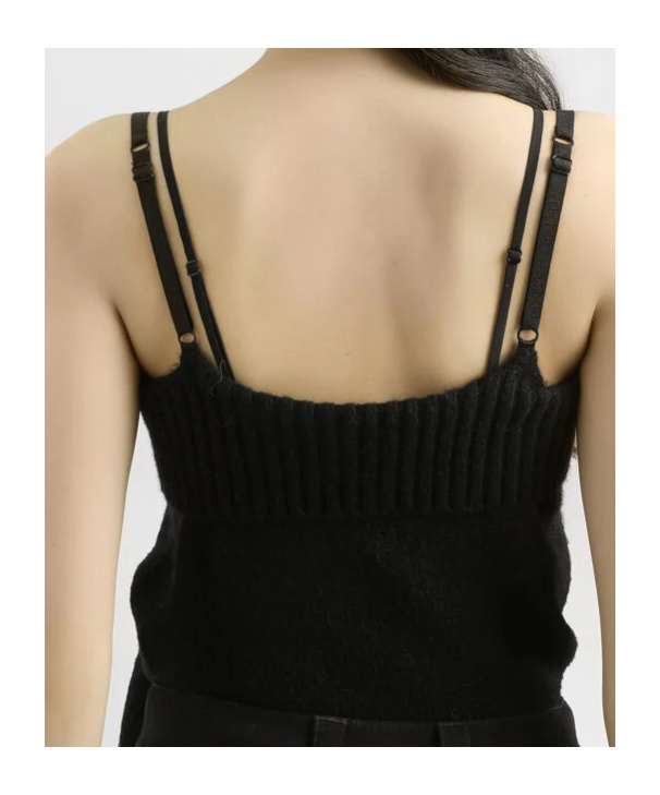 Dolce & Gabbana Wool Blend Tank Top In Black