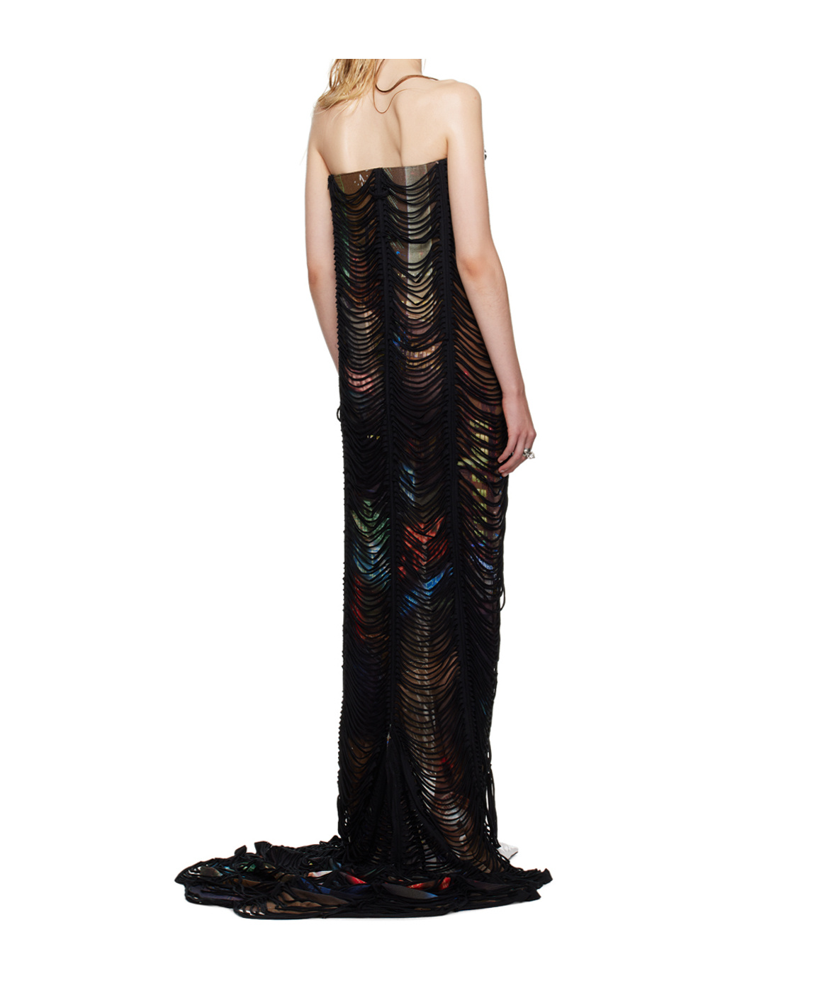 Jean Paul Gaultier Paul Gaultier X Shayne Olive Strapless Gown In Black