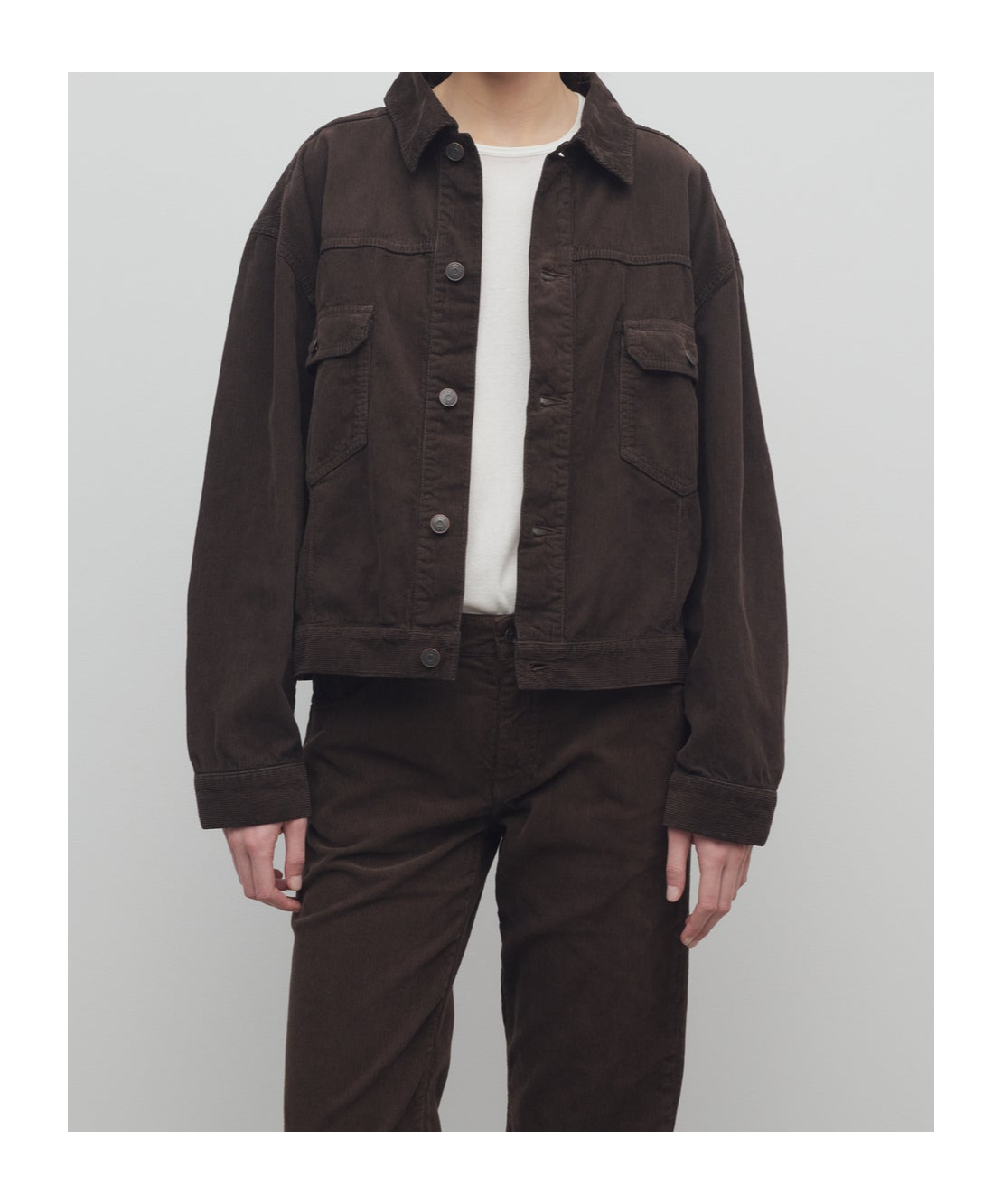 The Row Ness Cotton Corduroy Jacket In Black