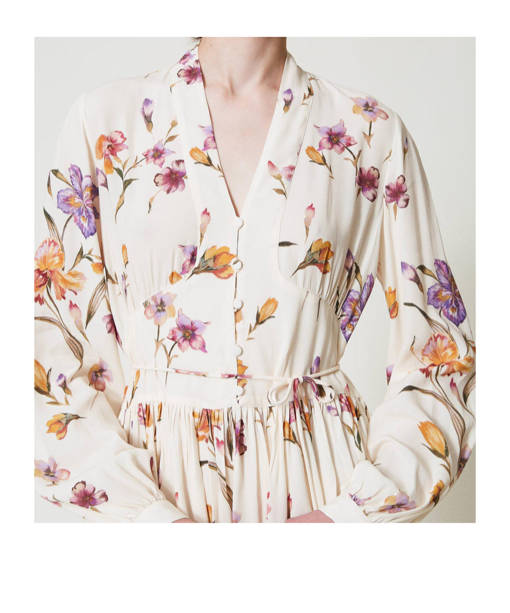 TWINSET FLORAL-PRINT MINI DRESS