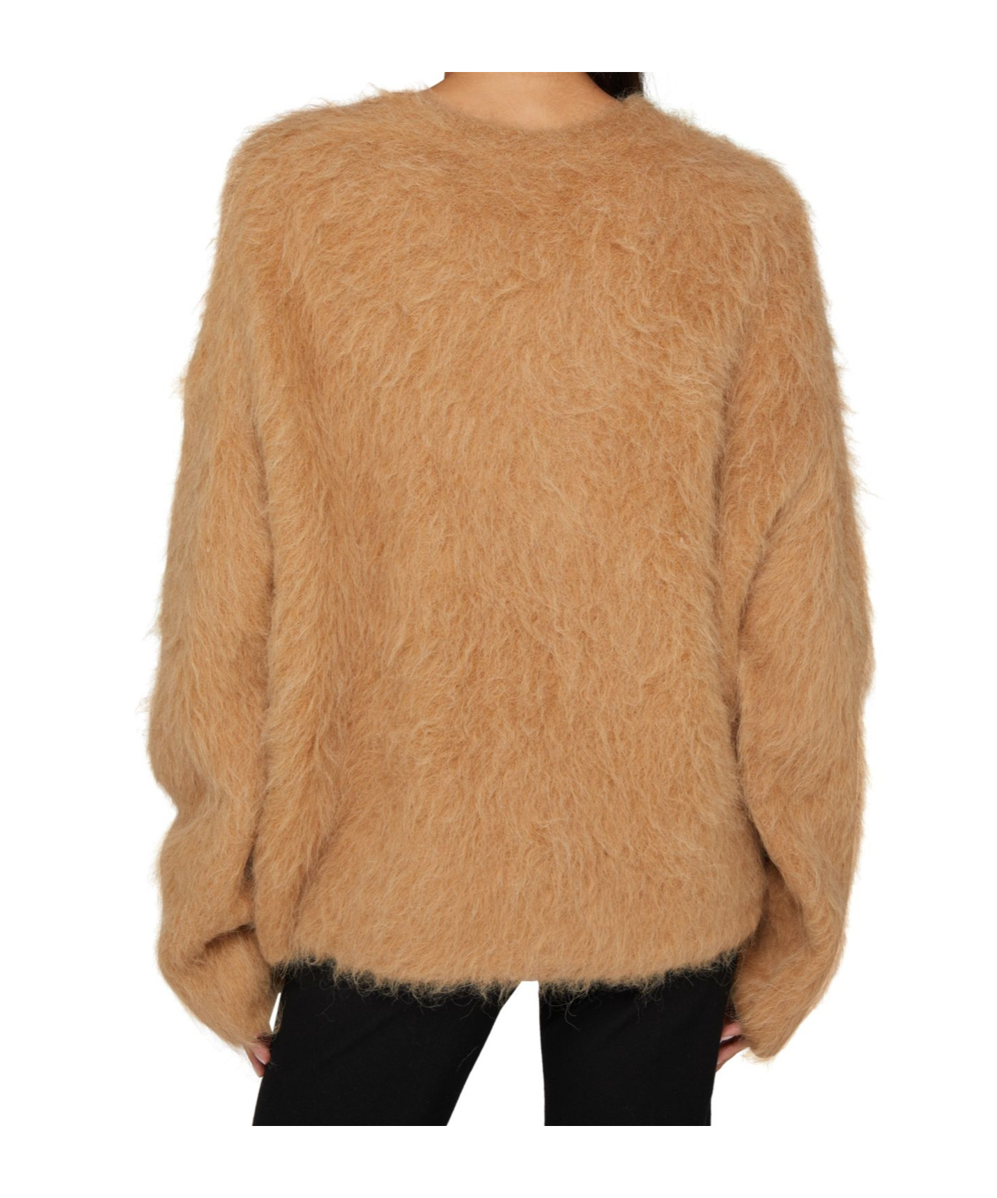 Totême Long Sleeve Sweater In Brown