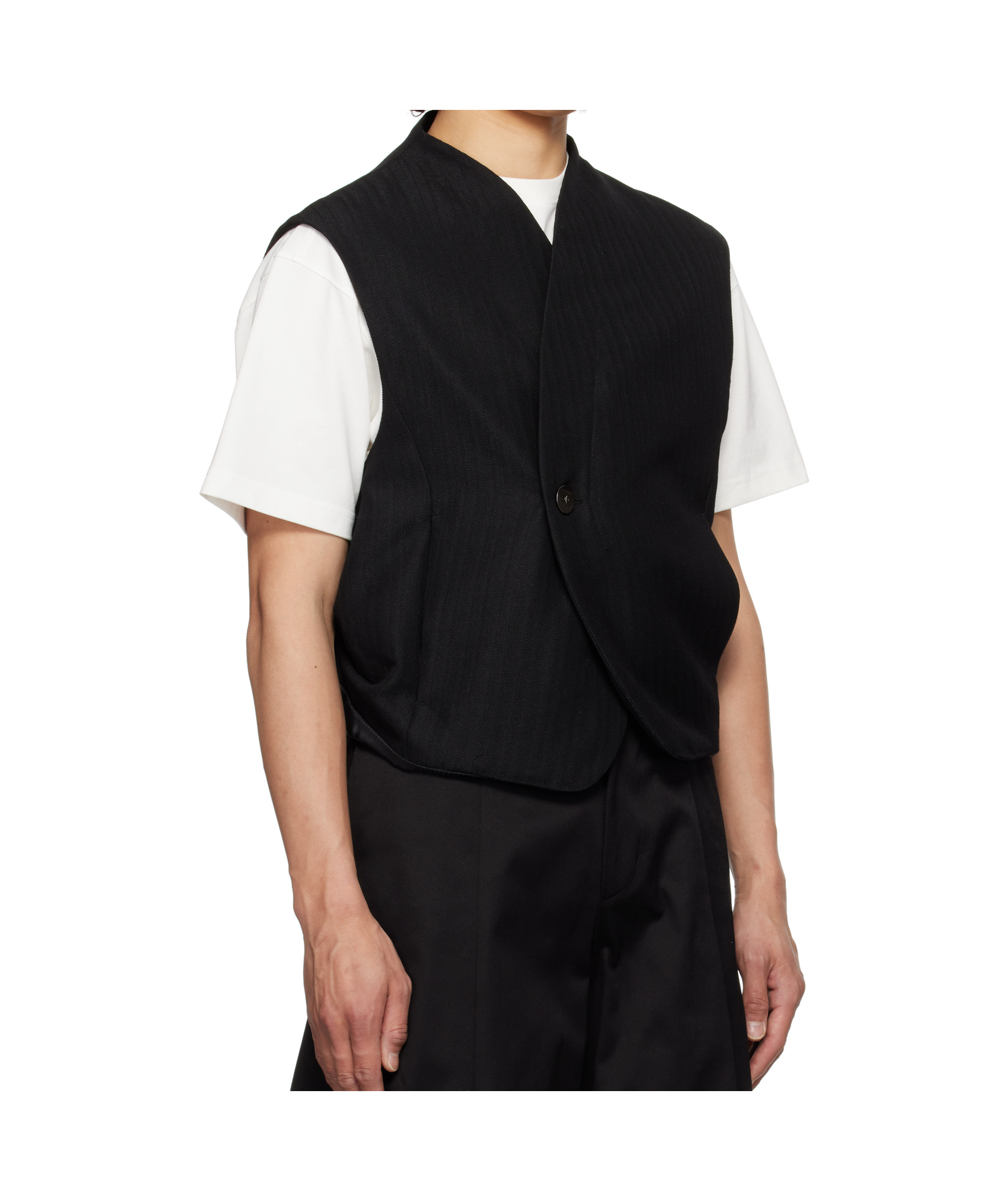 Ader Error Sleeveless Vest In Black