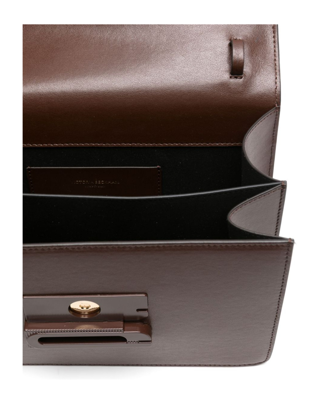 Victoria Beckham Dorian Foldover Top Shoulder Bag In Brown