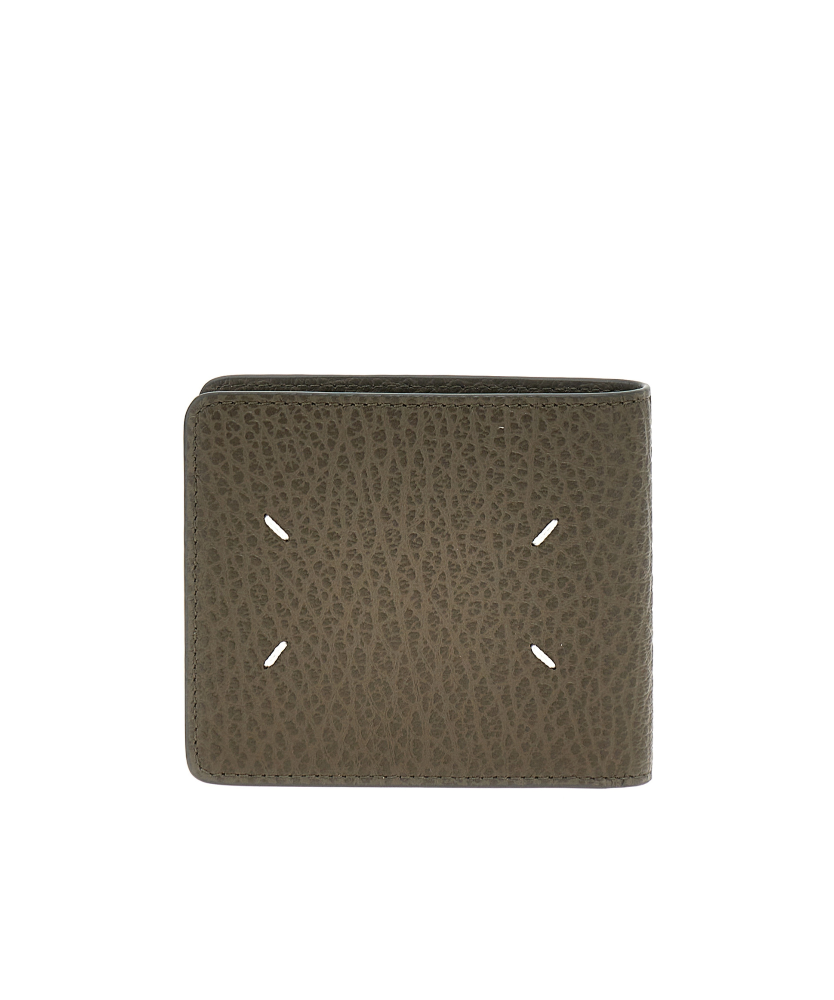 Maison Margiela Four Stitches Card Holder In Green