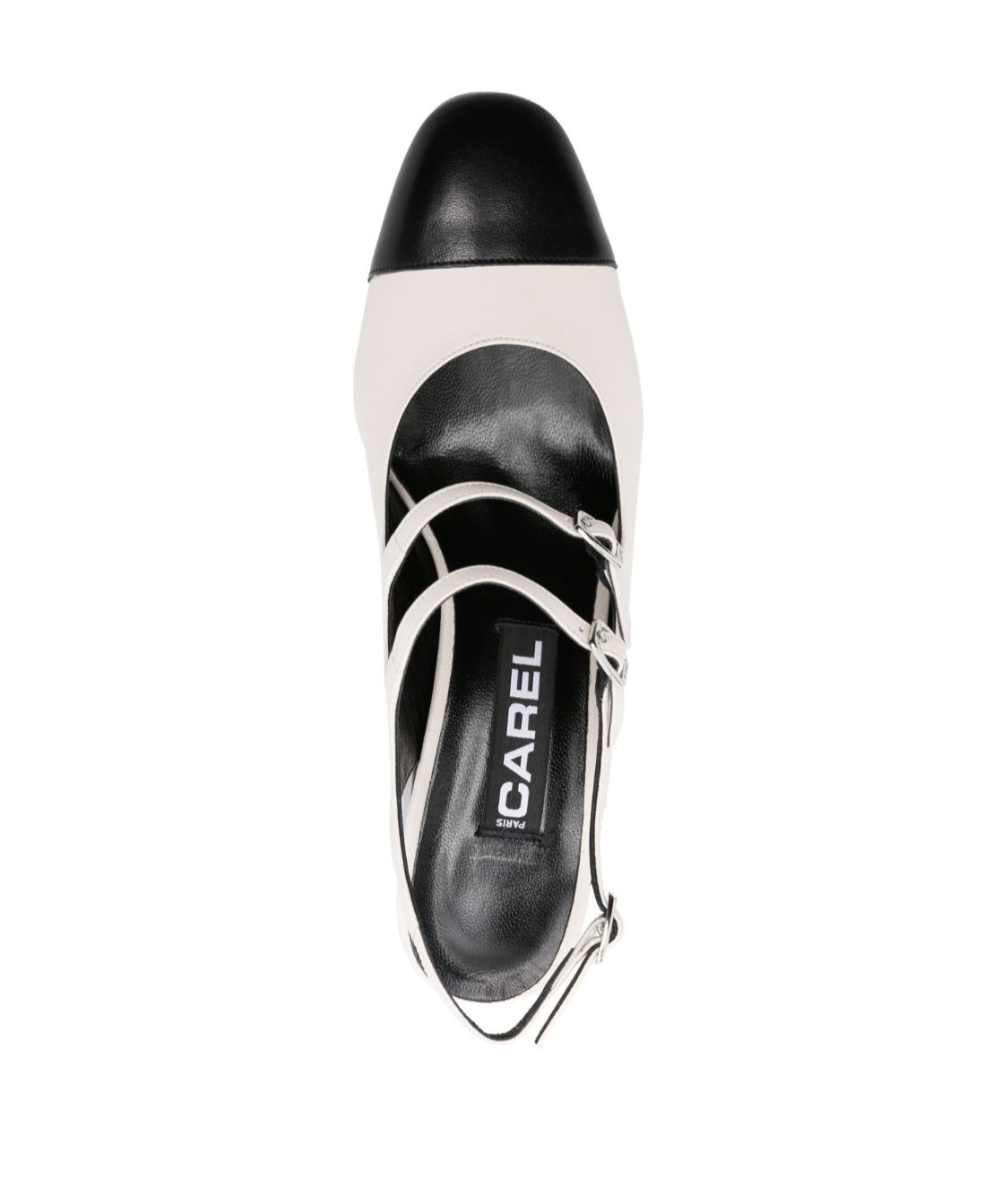 Carel Paris Papaya Nappa Leather T-strap Mary Jane Shoes In Multi
