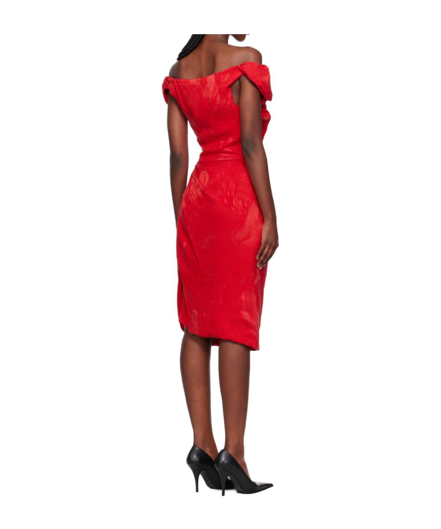 Vivienne Westwood Ginnie Jersey Midi Dress In Red