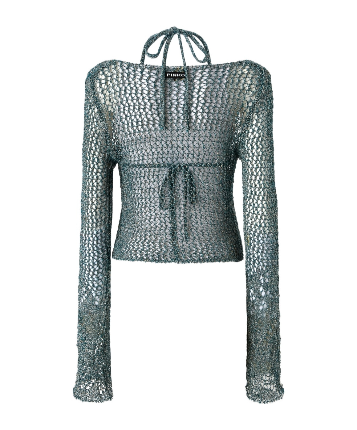Pinko Knitted Top In Green
