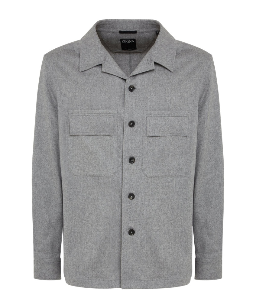 ZEGNA ZEGNA LONG-SLEEVED BUTTONED OVERSHIRT