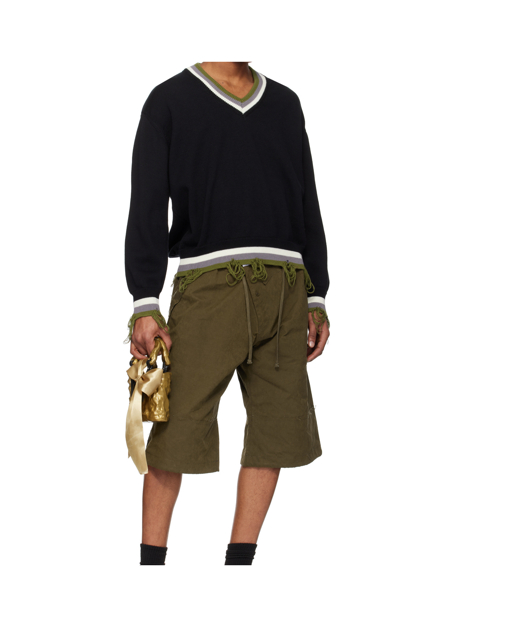 Ottolinger Black Oversized Sweater In Black