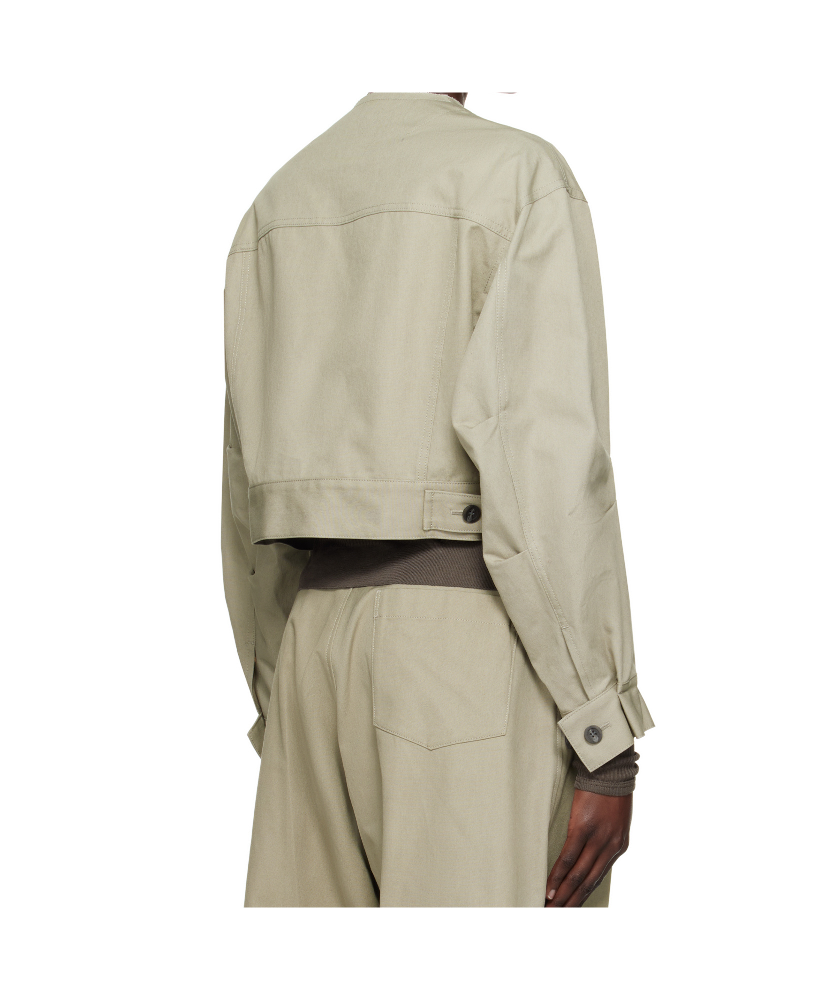 Yohji Yamamoto Jacke Aus Baumwolle In Nude