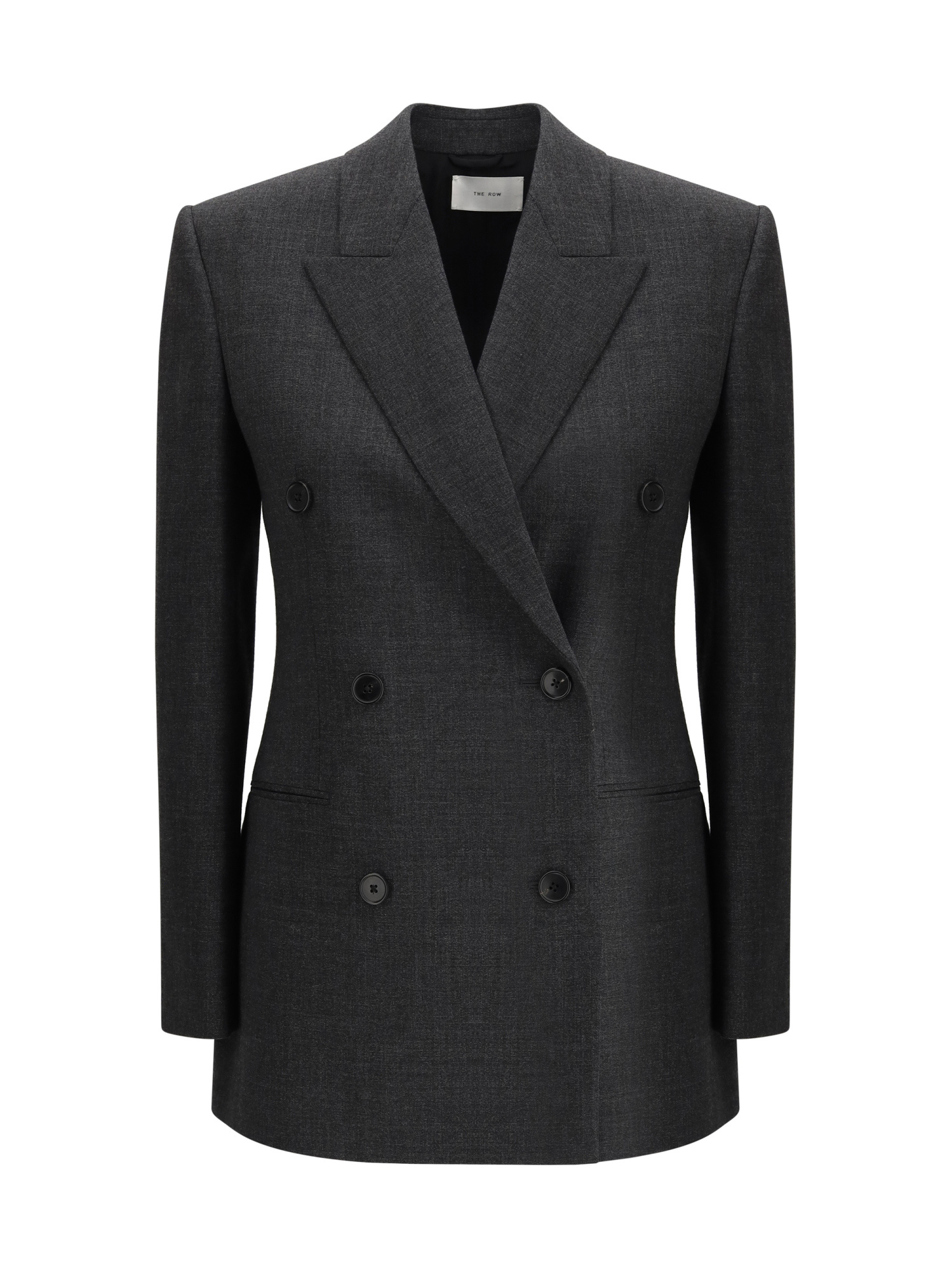 The Row Franny Wool Blazer In Black
