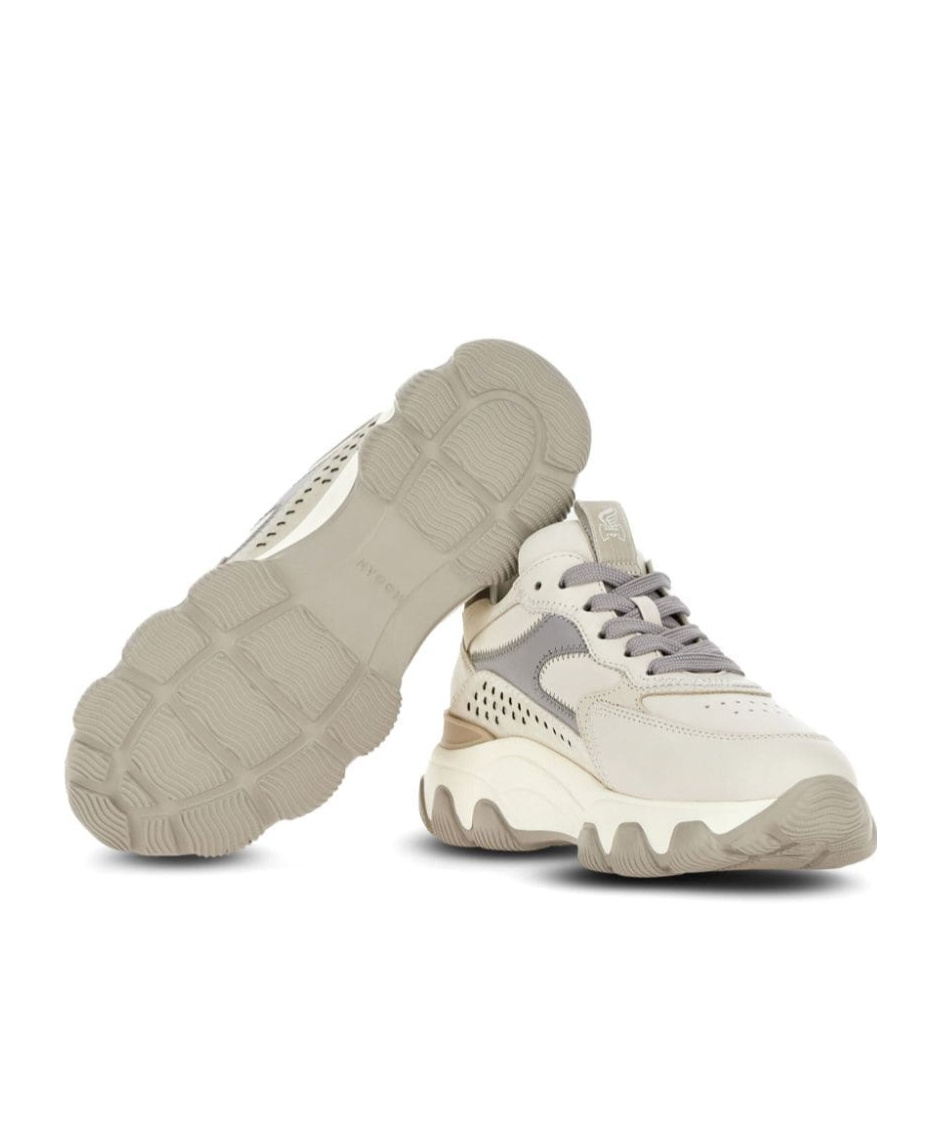 Hogan Hyperactive Lace-up Sneakers In White