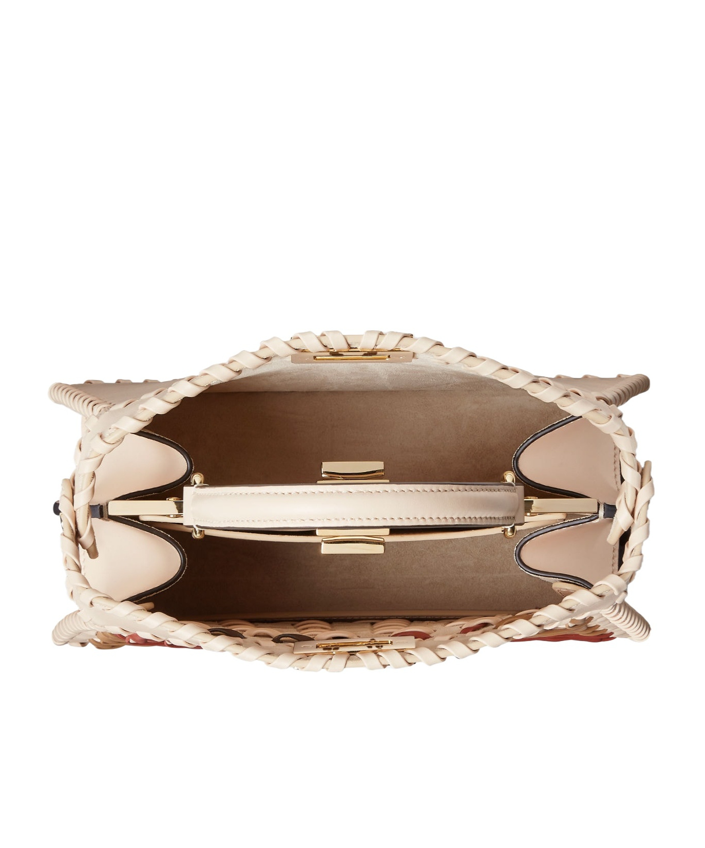 Fendi Women Peekaboo Iseeu Small Leather Crossbody Bag In Multi