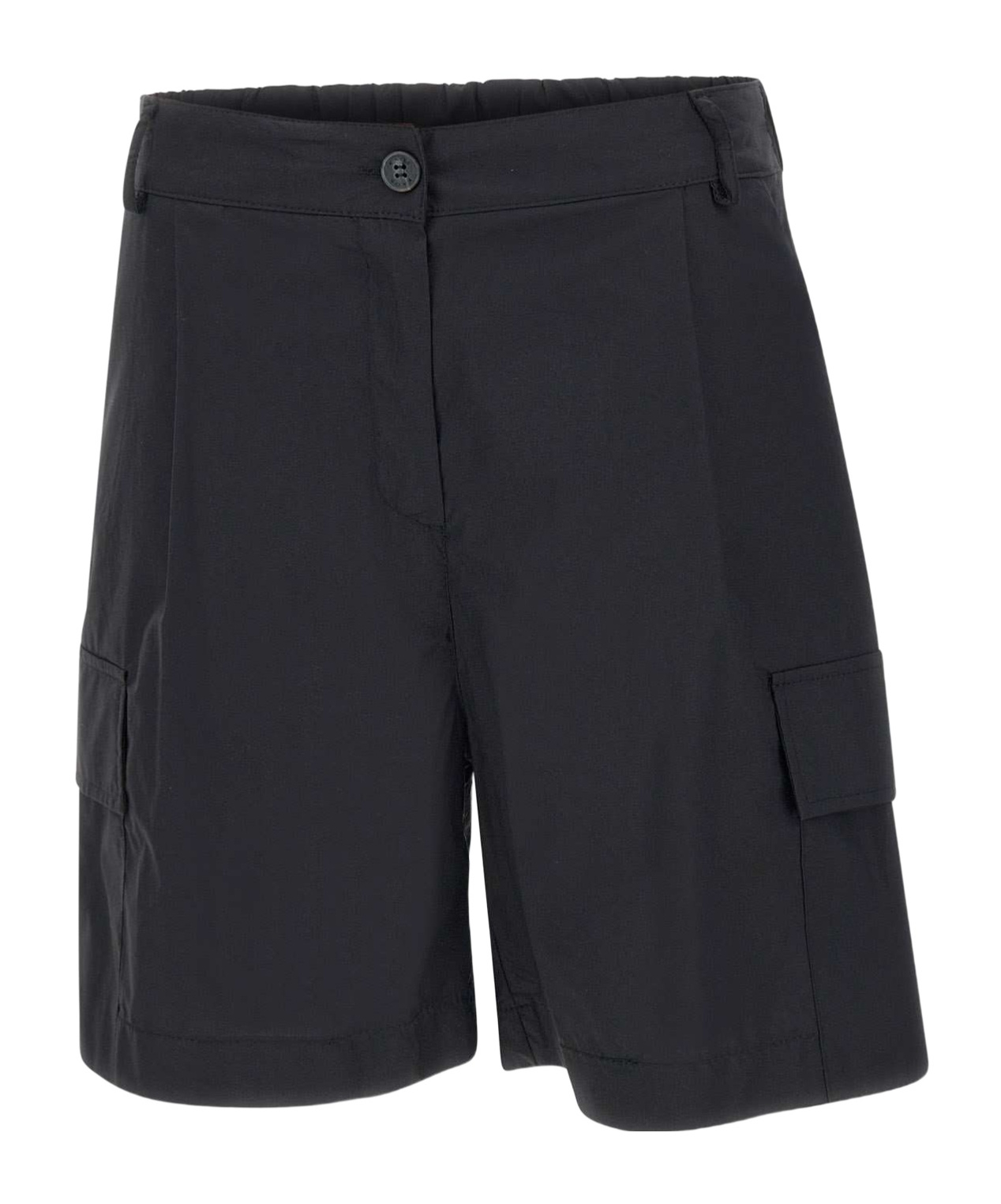 Kaos Poplin Cotton Shorts In Black