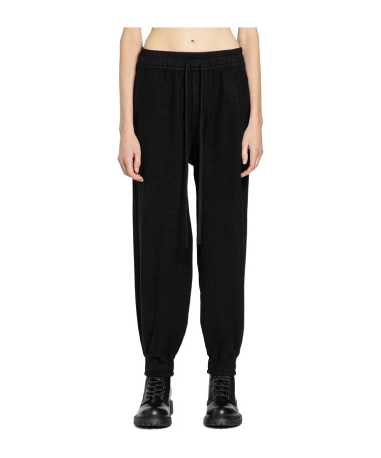 Thom Krom Drawstring Cuffed-hem Track Pants In Black