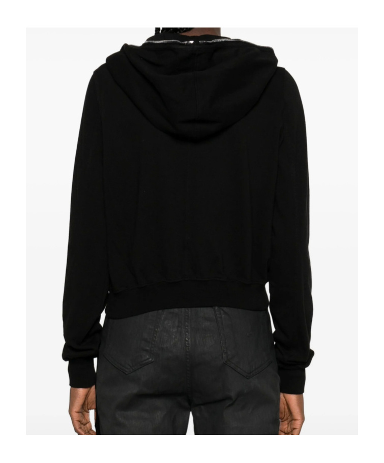 Rick Owens Drkshdw Zip-up Hoodie In Black