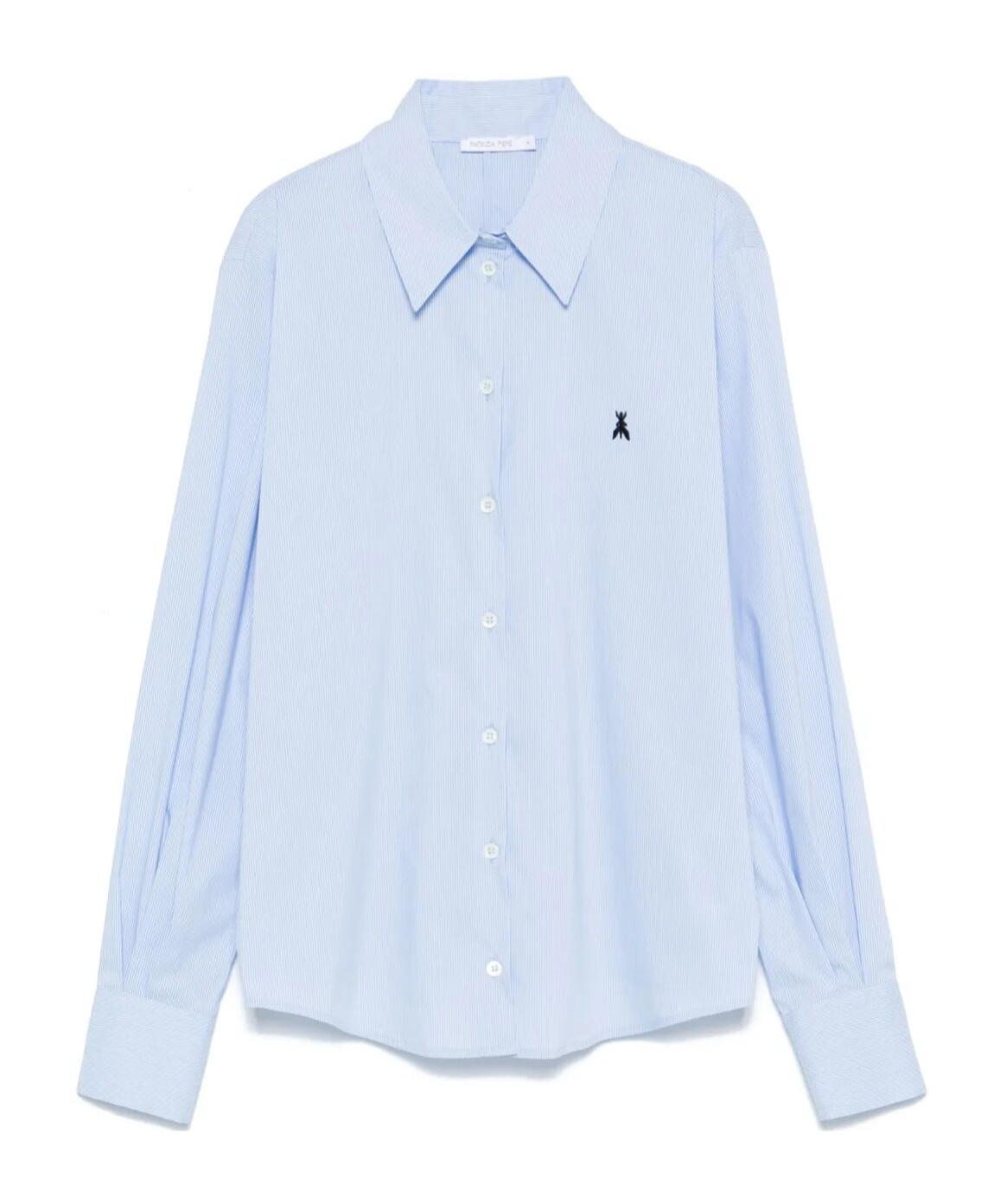 Shop Patrizia Pepe Striped Shirt In Blue