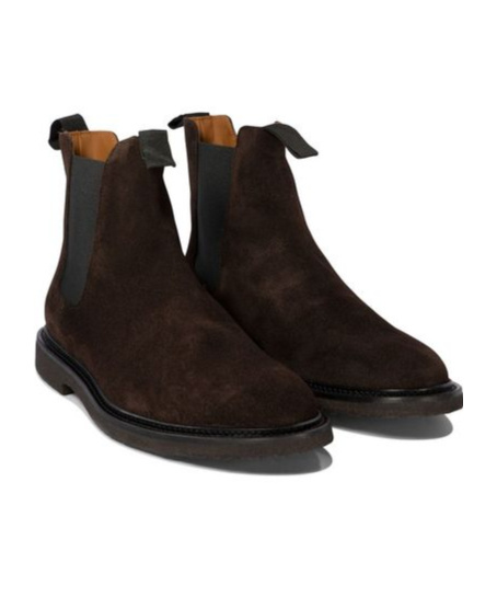 Common Projects Chelsea Classic Ankle Boots In Black Suede In Black