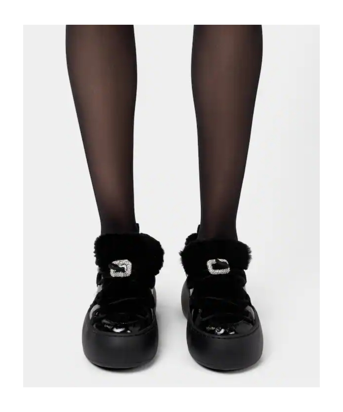 Roger Vivier Viv' Up Sneakers In Patent Leather In Black