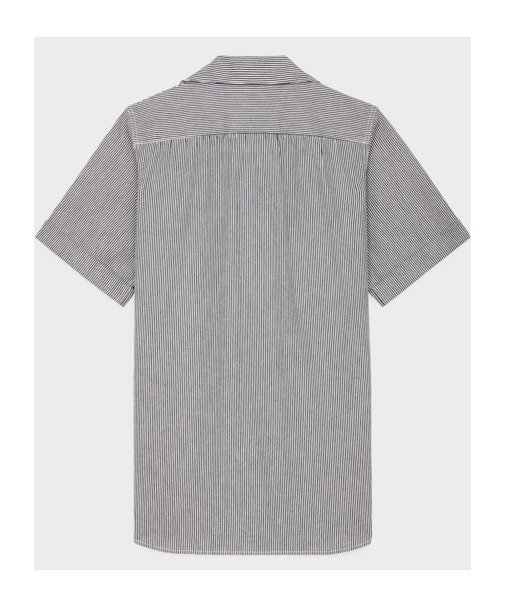 Celine Striped Mini Dress In Gray