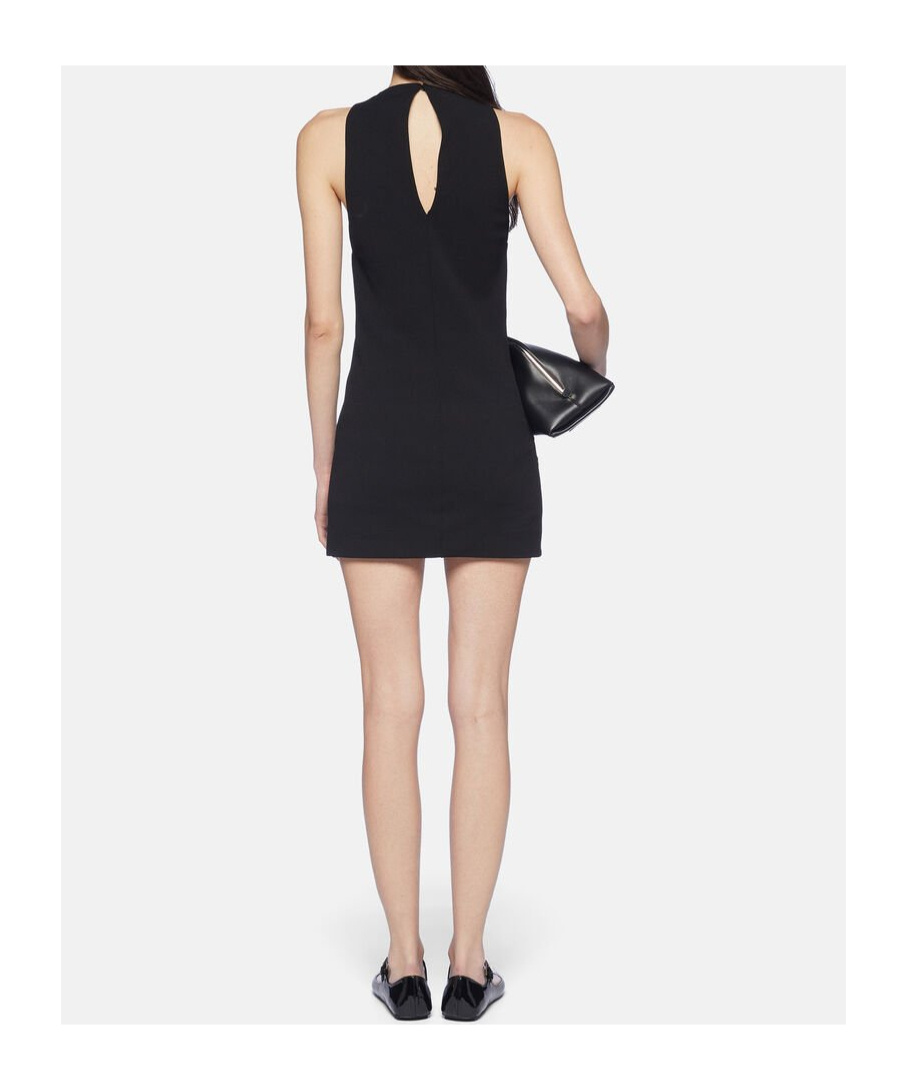 Attico Bead Embellished Mini Dress In Black