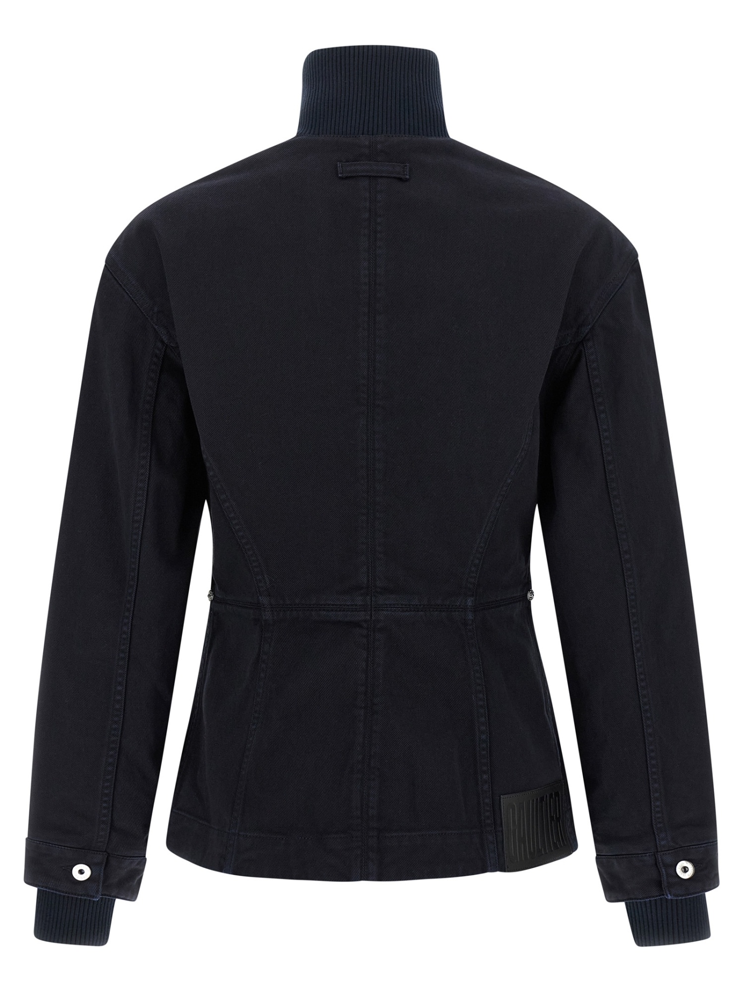 Jean Paul Gaultier The Slit Denim Puffer Jackets Blue In Blue