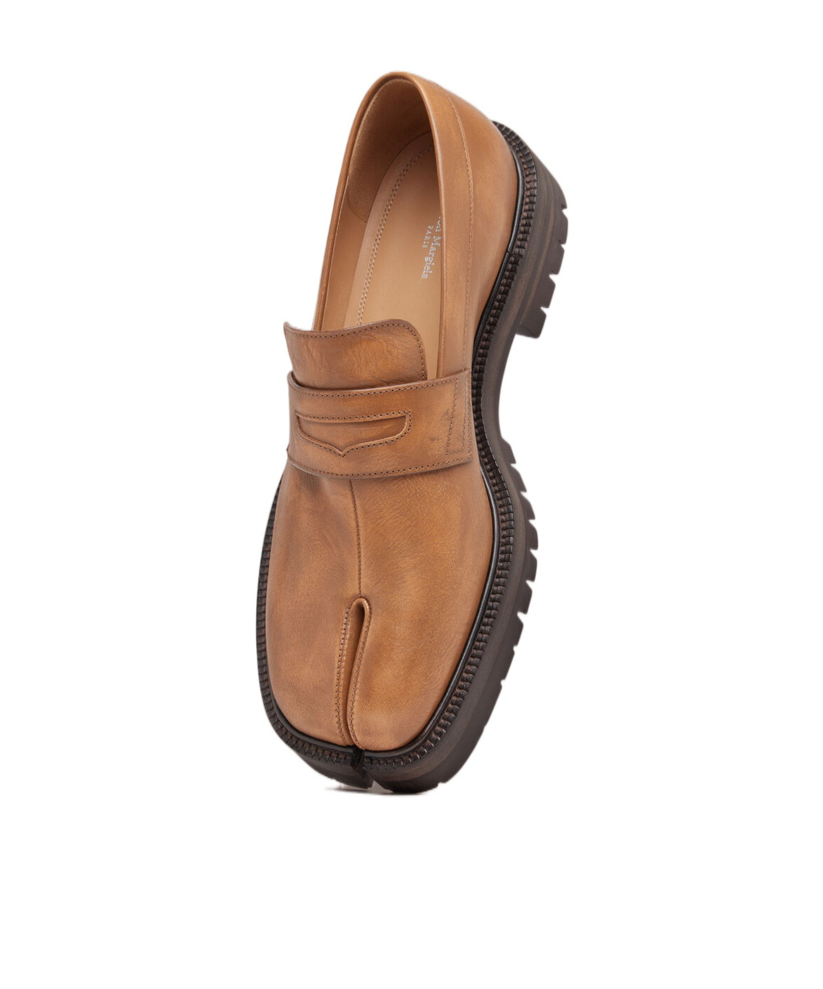 Maison Margiela Tabi County Penny Loafer In Brown