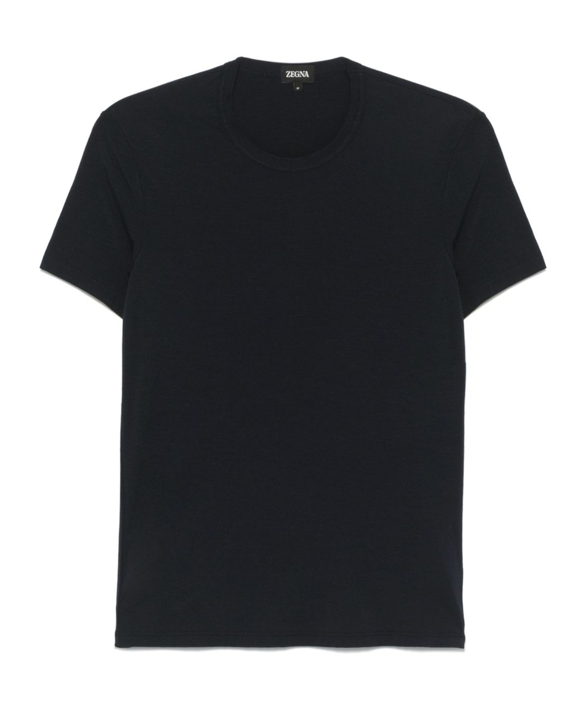 Zegna T-shirt In Cotone Blu Scuro Uomo